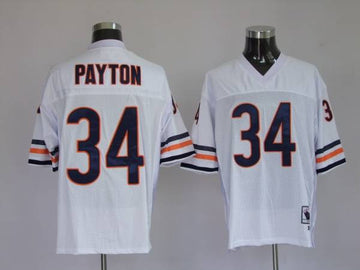 Mitchell Ness Walter Payton Chicago Bears white Throwback jersey