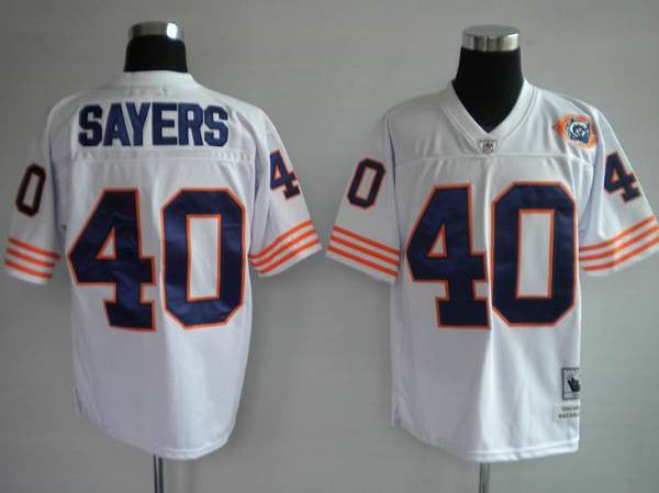 Mitchell Ness Gale Sayers Chicago Bears white Throwback jersey