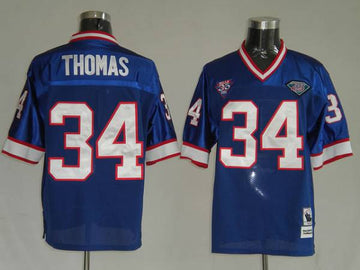 Mitchell Ness Thurman Thomas Buffalo Bills blue Throwback jersey