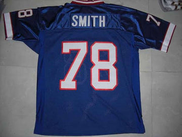 Mitchell Ness Bruce Smith Buffalo Bills blue Throwback jersey