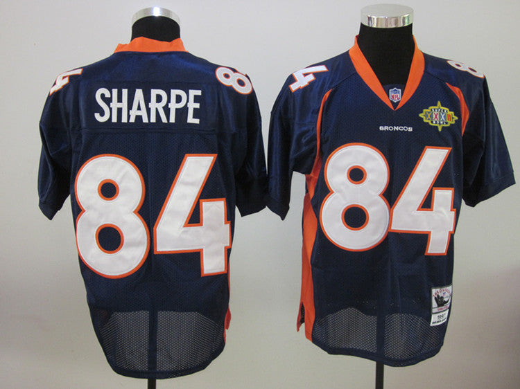 Mitchell Ness Shannon Sharpe Denver Broncos blue jersey