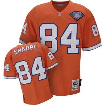 Custom Denver Broncos orange Throwback jersey
