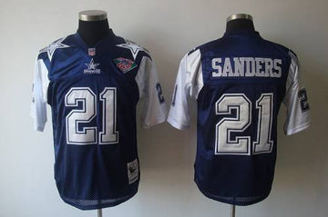 Mitchell Ness Deion Sanders Dallas Cowboys blue Throwback jersey