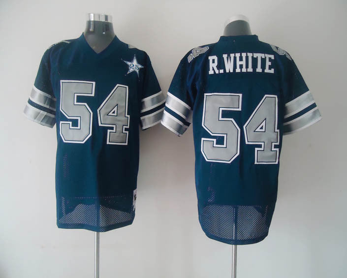 Mitchell Ness R.White Dallas Cowboys blue Throwback jersey