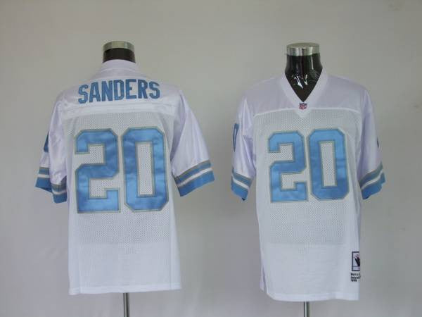 Mitchell Ness Barry Sanders Detroit Lions white Throwback jersey