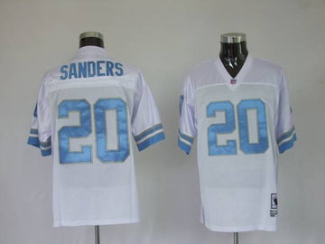 Mitchell Ness Barry Sanders Detroit Lions white Throwback jersey