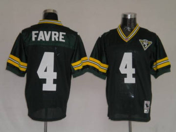 Mitchell Ness Brett Favre Green Bay Packers green Throwback jersey