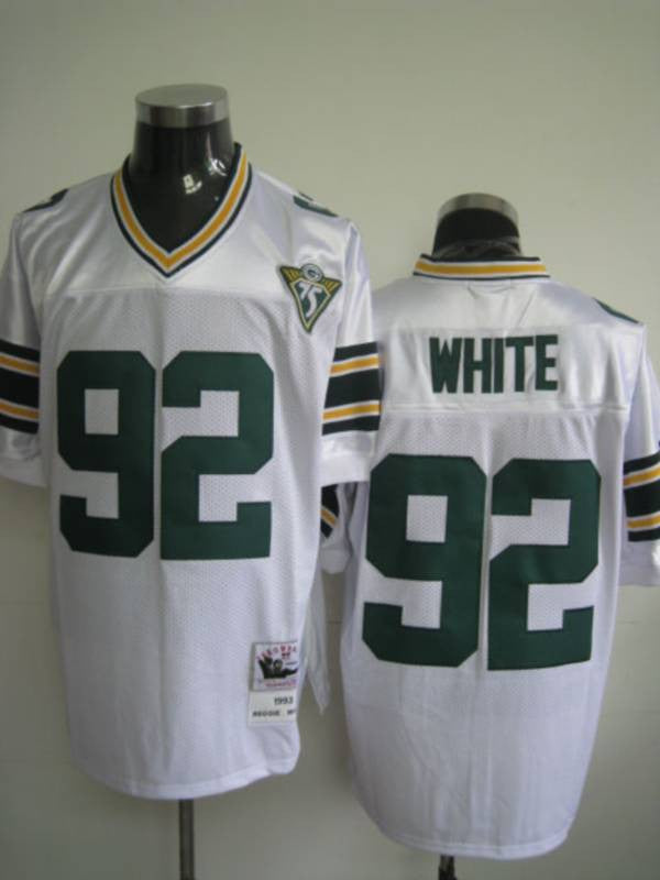 Mitchell Ness Reggie Green Bay Packers white Throwback jersey