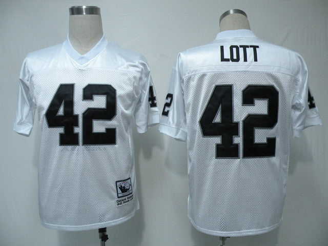 Mitchell Ness Lott Las Vegas Raiders white Throwback jersey