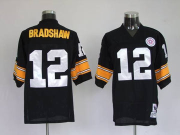 Mitchell Ness Terry Bradshaw Pittsburgh Steelers black Throwback jersey