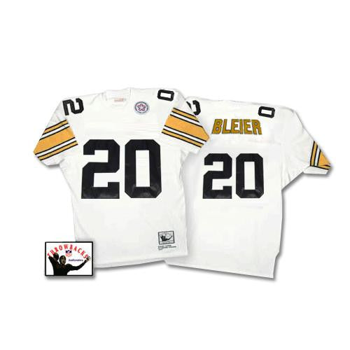 Mitchell Ness Rocky Bleier Pittsburgh Steelers white Throwback jersey