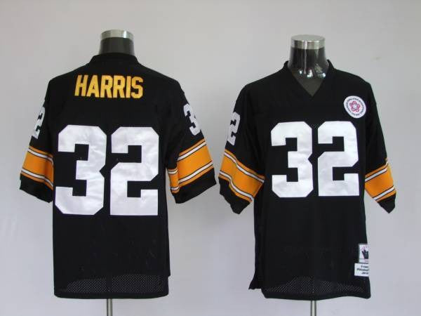 Mitchell Ness Franco Harris Pittsburgh Steelers black Throwback jersey