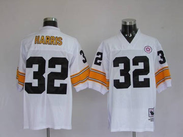 Mitchell Ness Franco Harris Pittsburgh Steelers white Throwback jersey