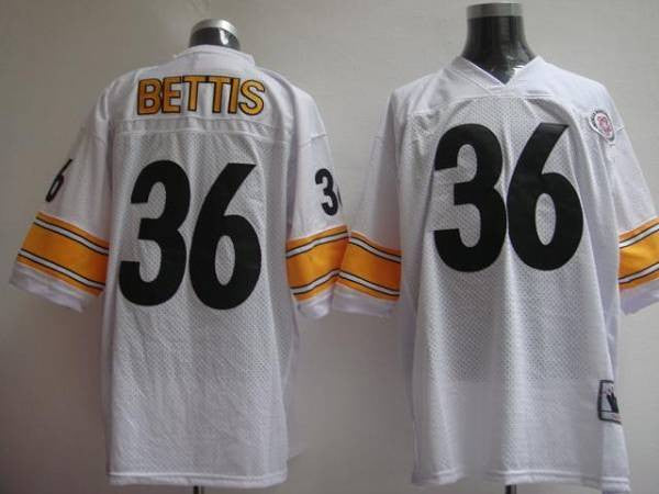 Mitchell Ness Jerome Bettis Pittsburgh Steelers white Throwback jersey