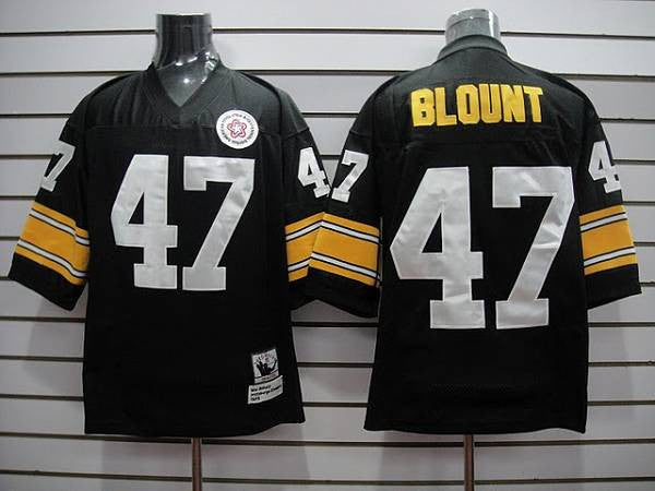 Mitchell Ness Mel Blount Pittsburgh Steelers black Throwback jersey