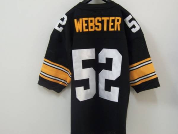 Mitchell Ness Mike Webster Pittsburgh Steelers black Throwback jersey