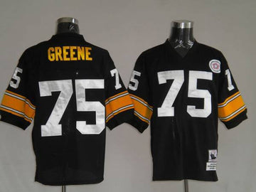 Mitchell Ness Joe Greene Pittsburgh Steelers black Throwback jersey