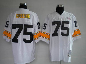 Mitchell Ness Joe Greene Pittsburgh Steelers white Throwback jersey
