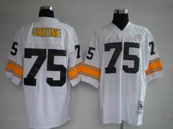 Mitchell Ness Joe Greene Pittsburgh Steelers white Throwback jersey