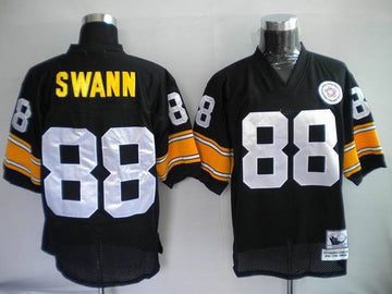 Mitchell Ness Lynn Swann Pittsburgh Steelers black Throwback jersey