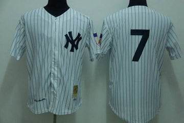 Mitchelland Ness Mickey Mantle New York Yankees white Throwback jersey