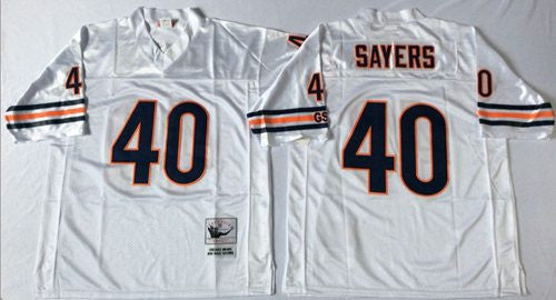 Gale Sayers Chicago Bears white Throwback jersey