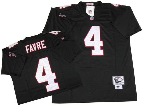 Brett Favre Atlanta Falcons black Throwback jersey