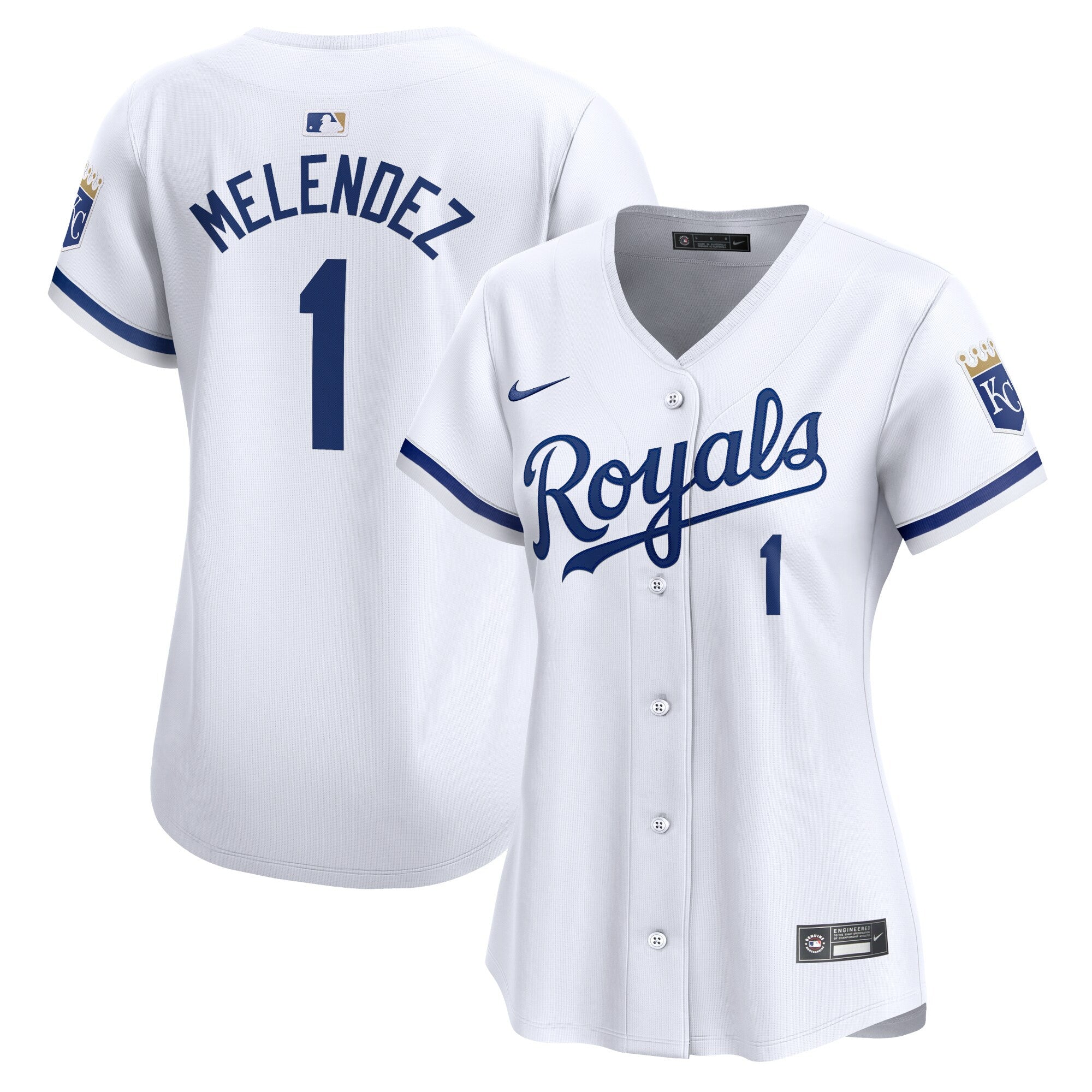Mj Melendez Kansas City Royals white Limited jersey