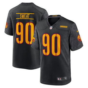 Montez Sweat Washington Commanders black Game jersey