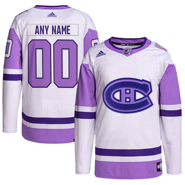Custom Montreal Canadiens white jersey