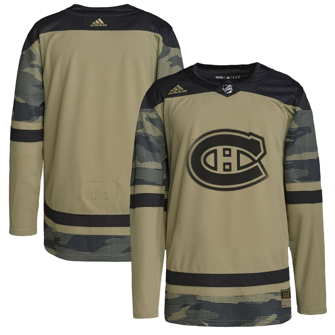 Logo Military Appreciation Practice Montreal Canadiens camo Camo jersey