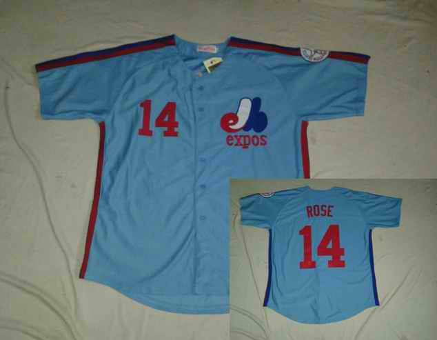 Rose Washington Nationals blue jersey