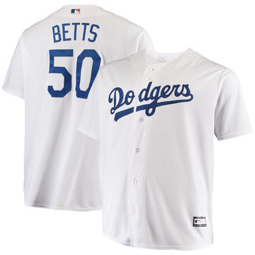 Mookie Betts Los Angeles Dodgers white jersey