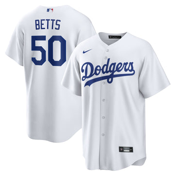Mookie Betts Los Angeles Dodgers white Home jersey
