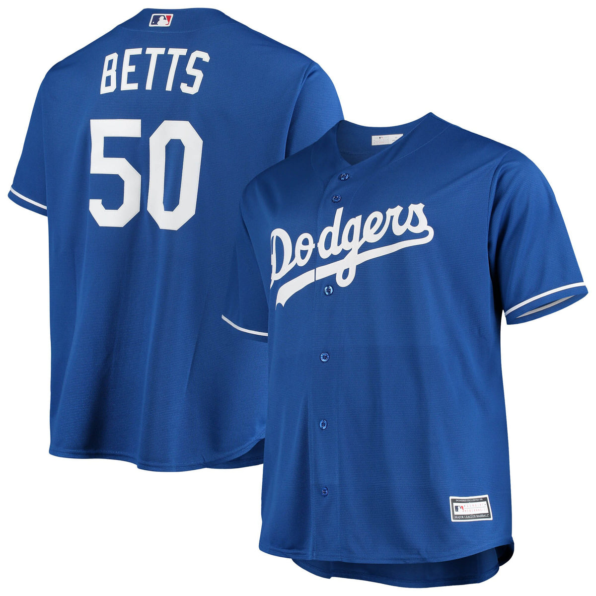 Mookie Betts Majestic Los Angeles Dodgers royal jersey