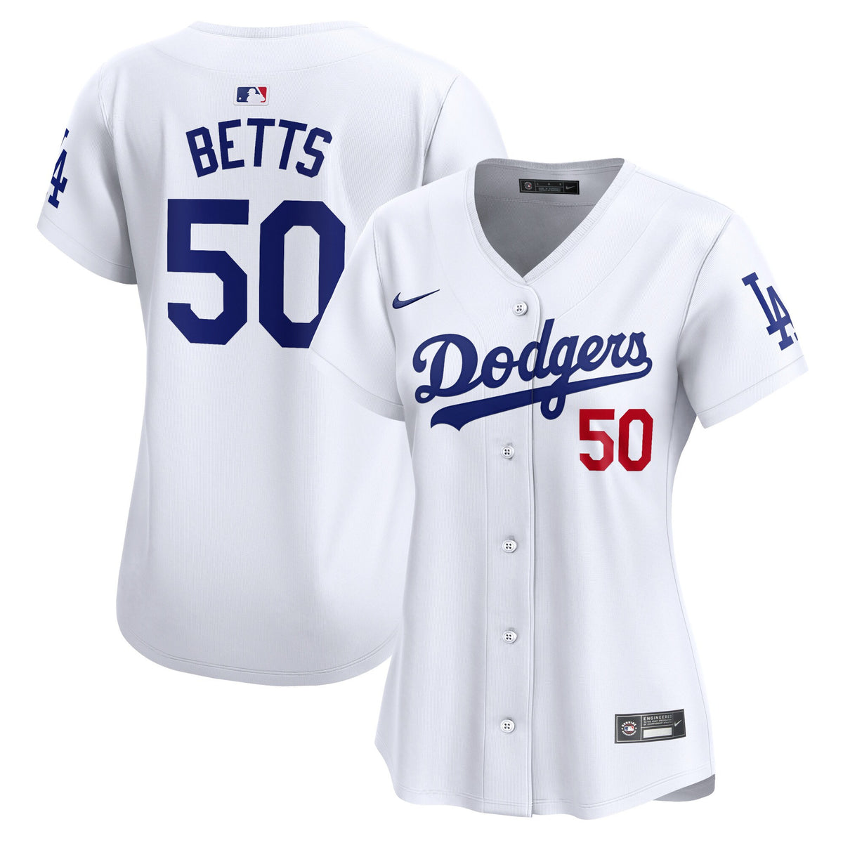 Mookie Betts Los Angeles Dodgers white Limited jersey