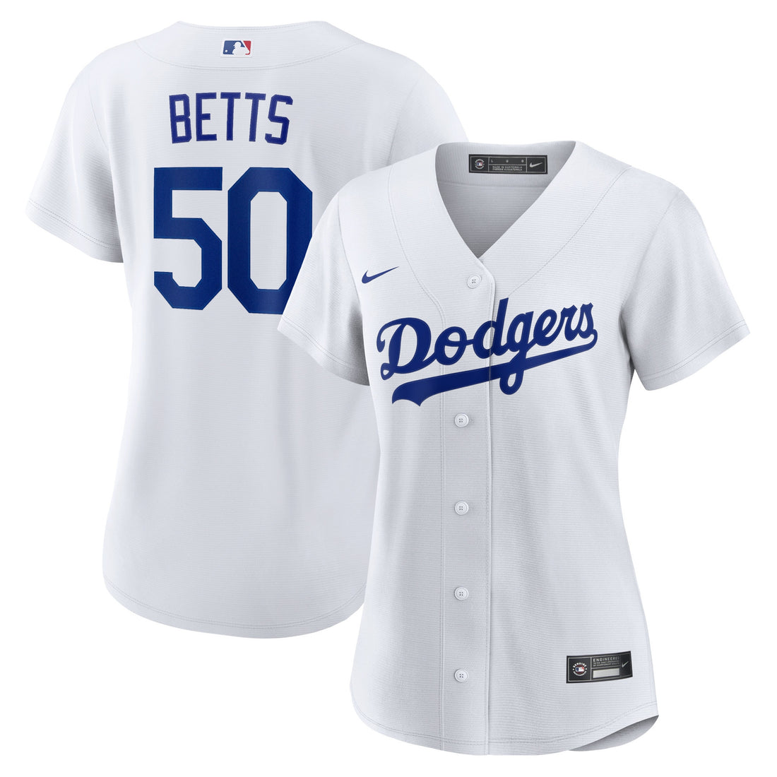 Mookie Betts Los Angeles Dodgers white Home jersey