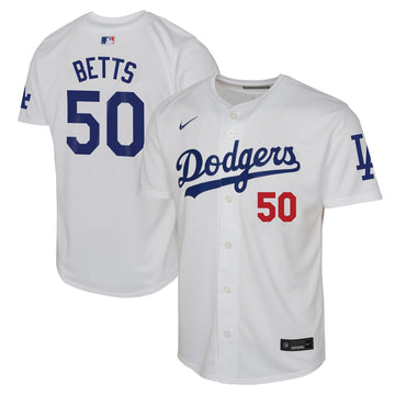 Mookie Betts Los Angeles Dodgers white Limited jersey