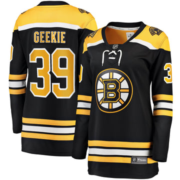 Morgan Geekie Boston Bruins black Home jersey