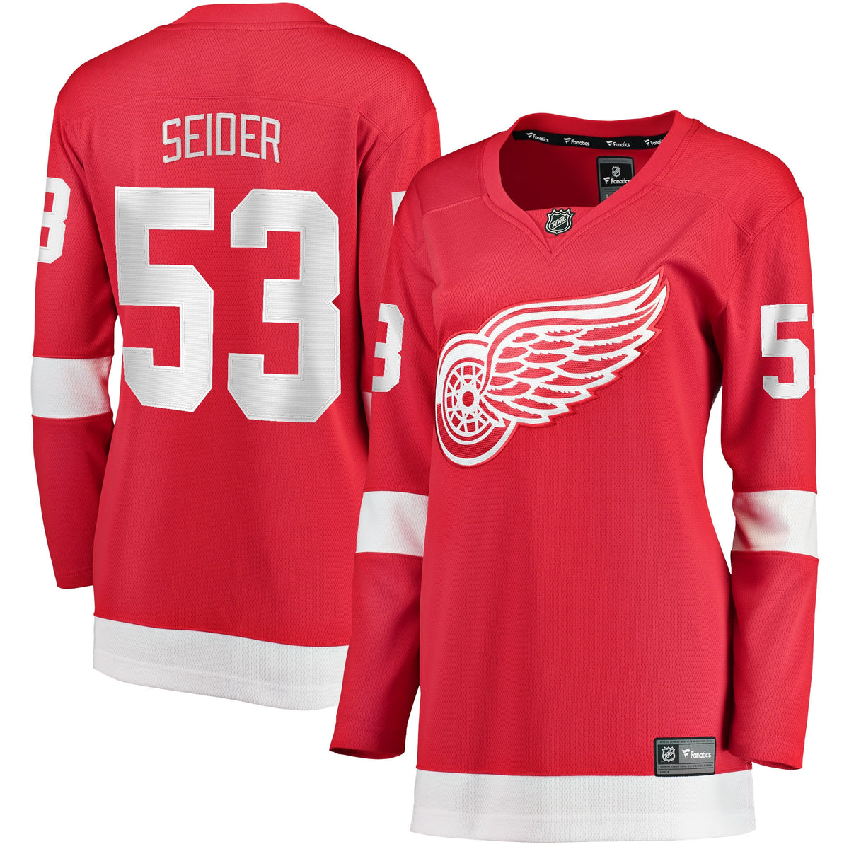 Moritz Seider Detroit Red Wings red Home jersey