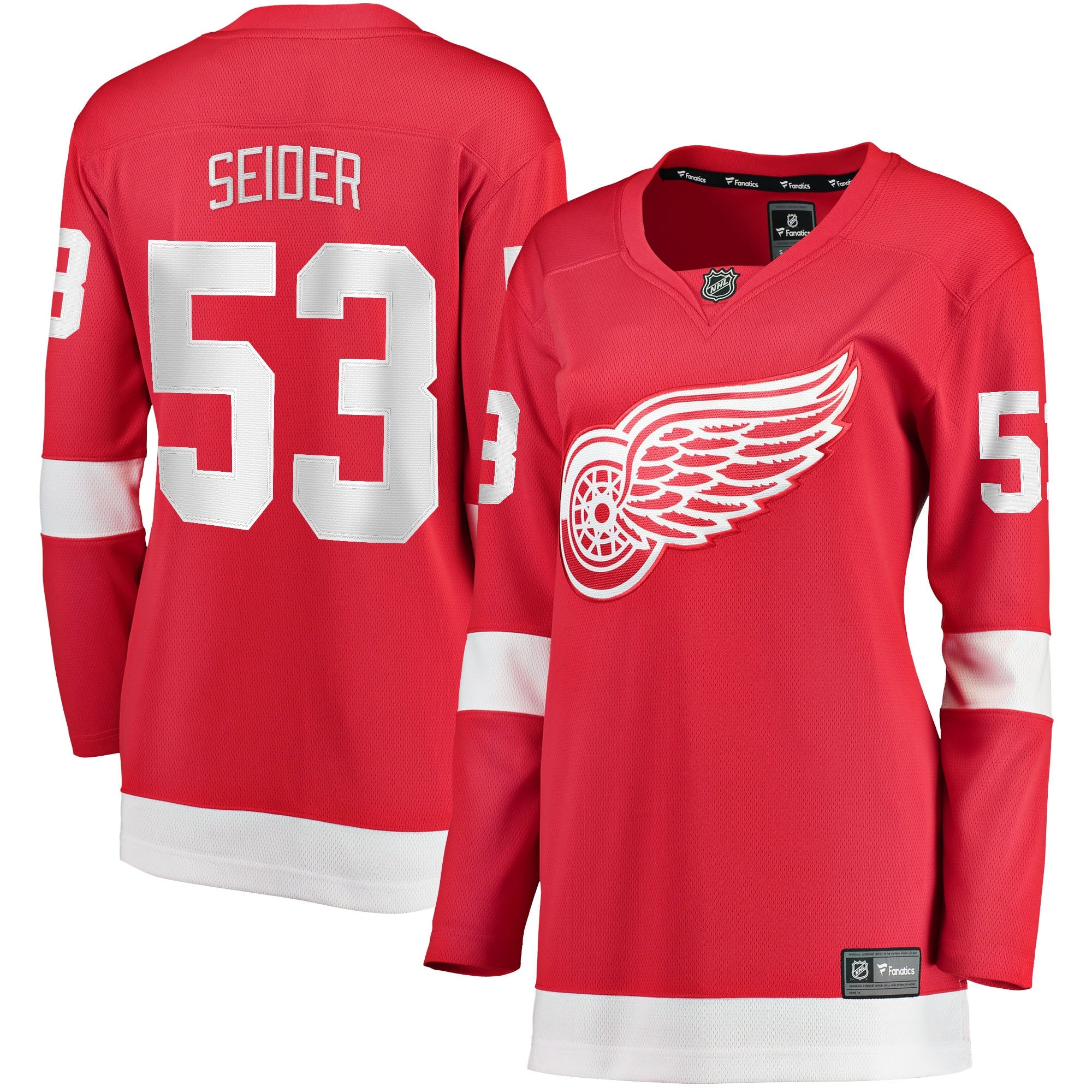Moritz Seider Detroit Red Wings red Home jersey