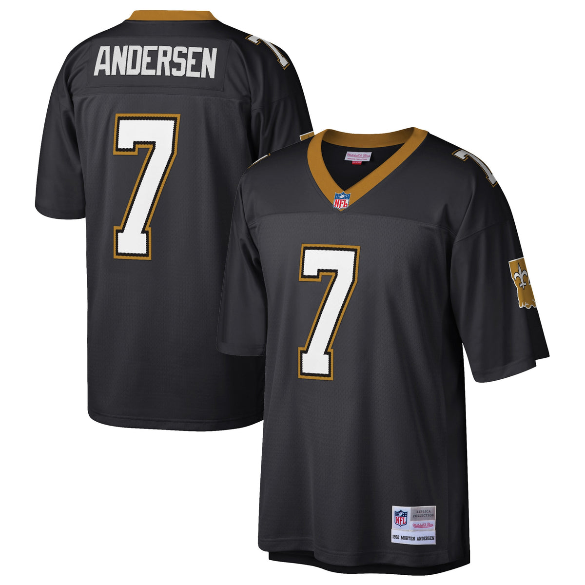 Morten Andersen New Orleans Saints black jersey