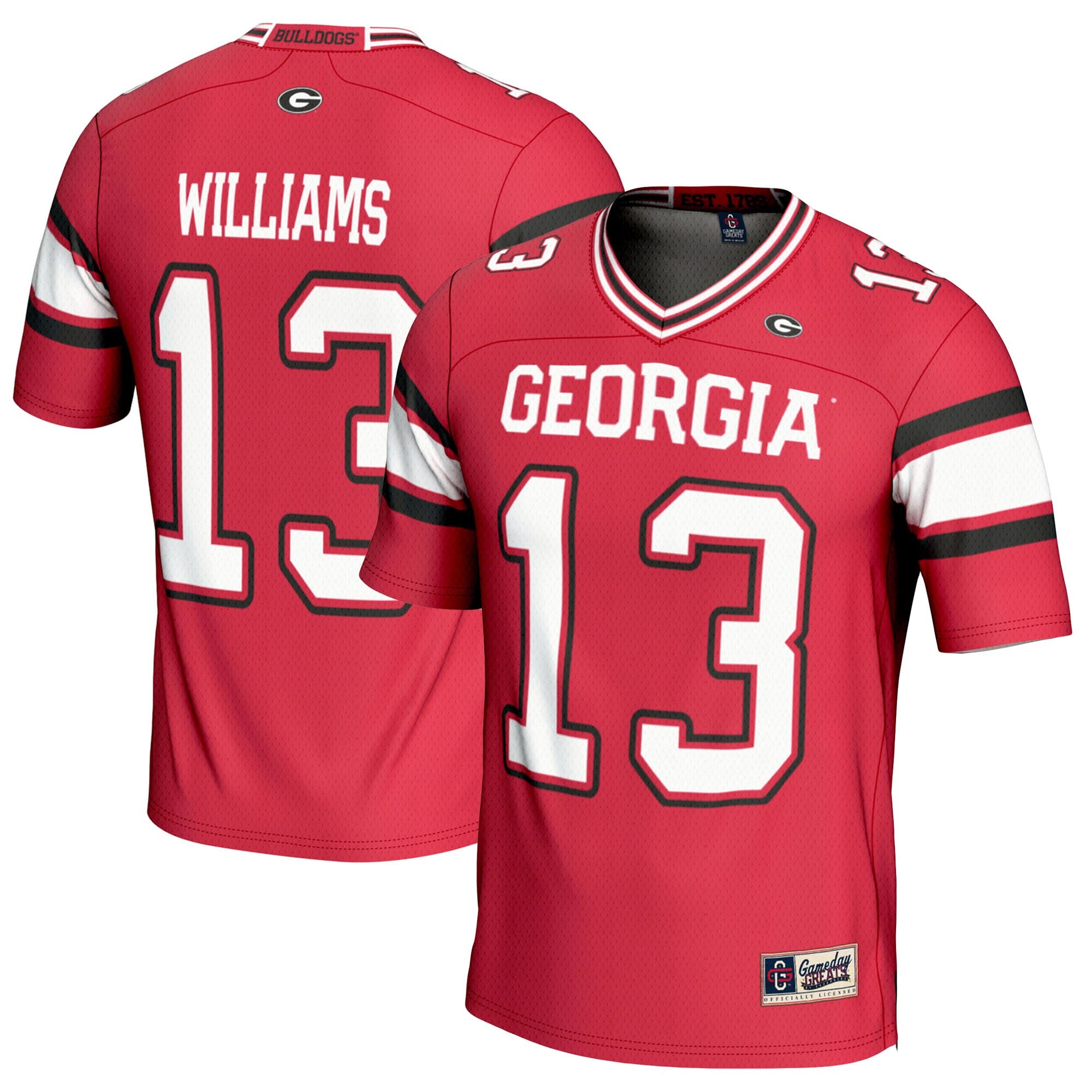 Mykel Williams Georgia Bulldogs red jersey