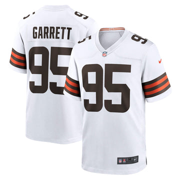 Myles Garrett Cleveland Browns white Away jersey