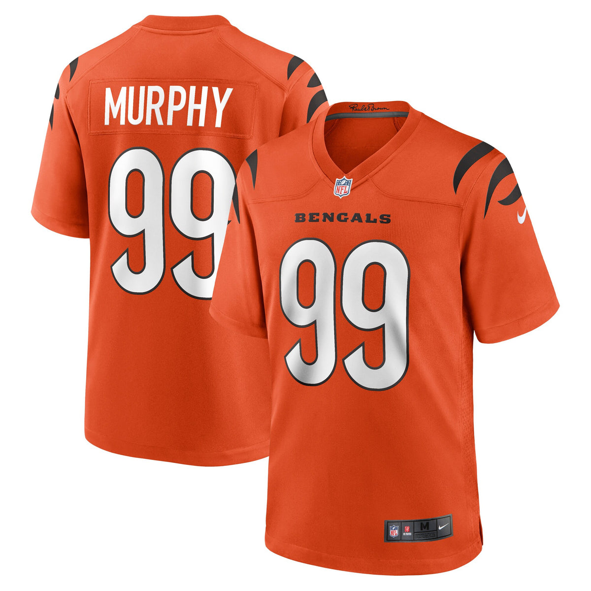 Myles Murphy Cincinnati Bengals orange jersey