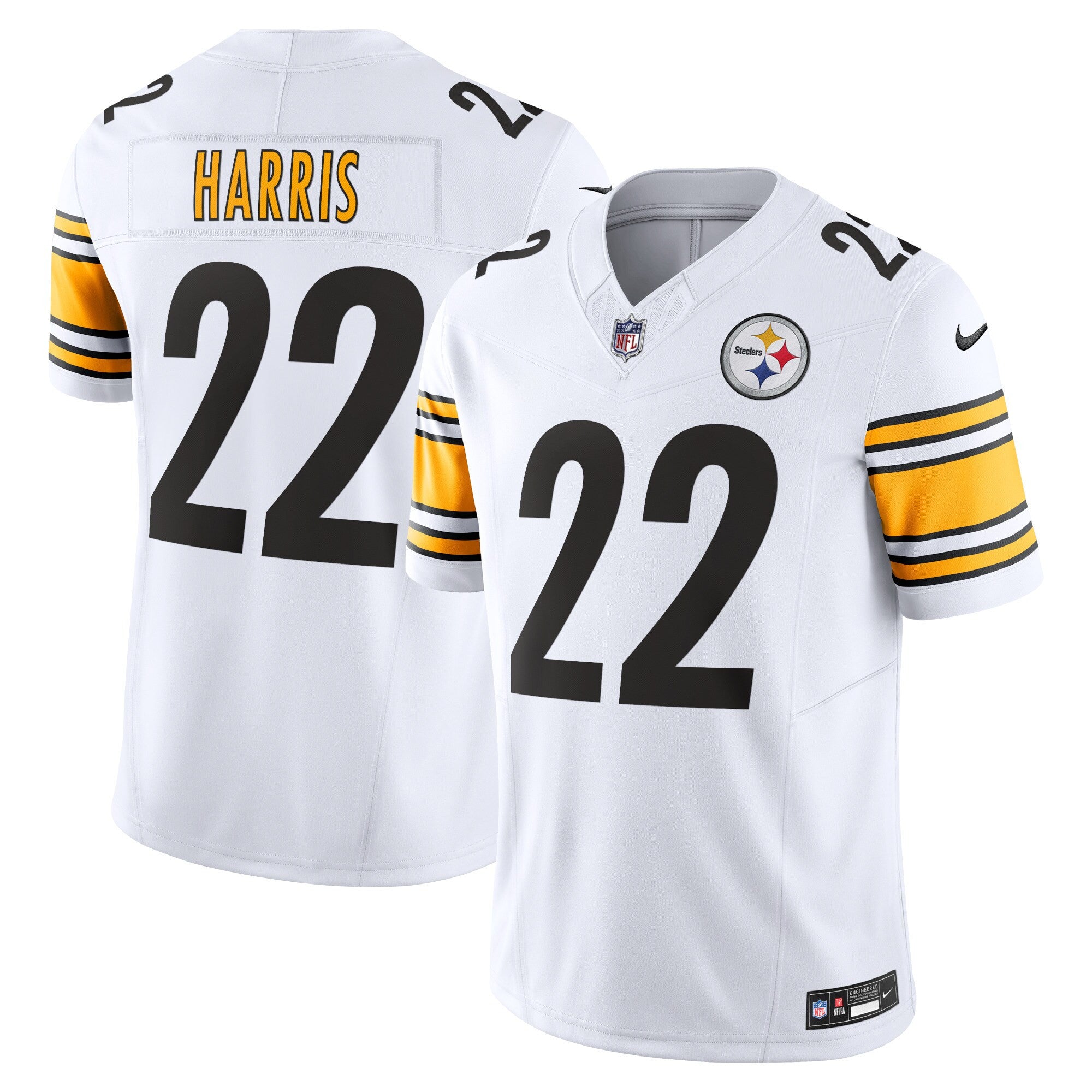 Najee Harris Pittsburgh Steelers white Vapor jersey