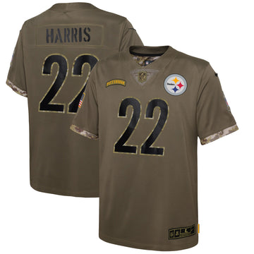 Najee Harris Pittsburgh Steelers olive Salute To Service jersey