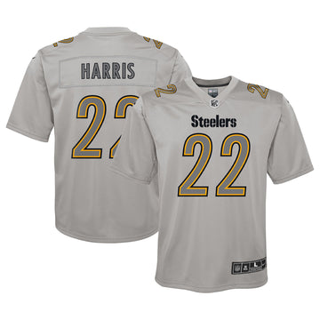 Najee Harris Atmosphere Pittsburgh Steelers gray jersey
