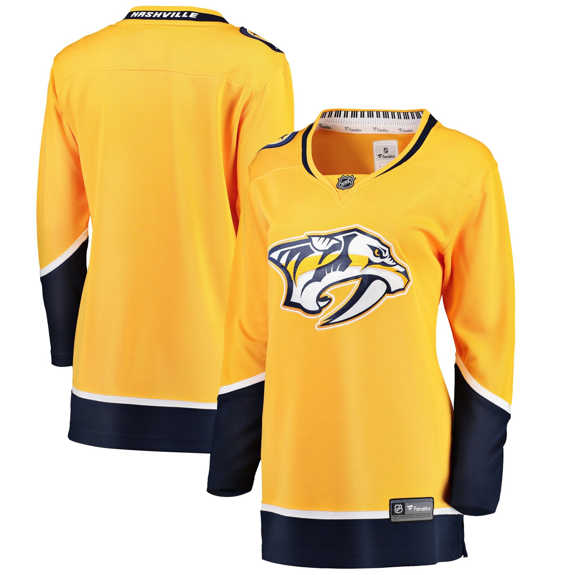 Nashville Predators yellow Home jersey