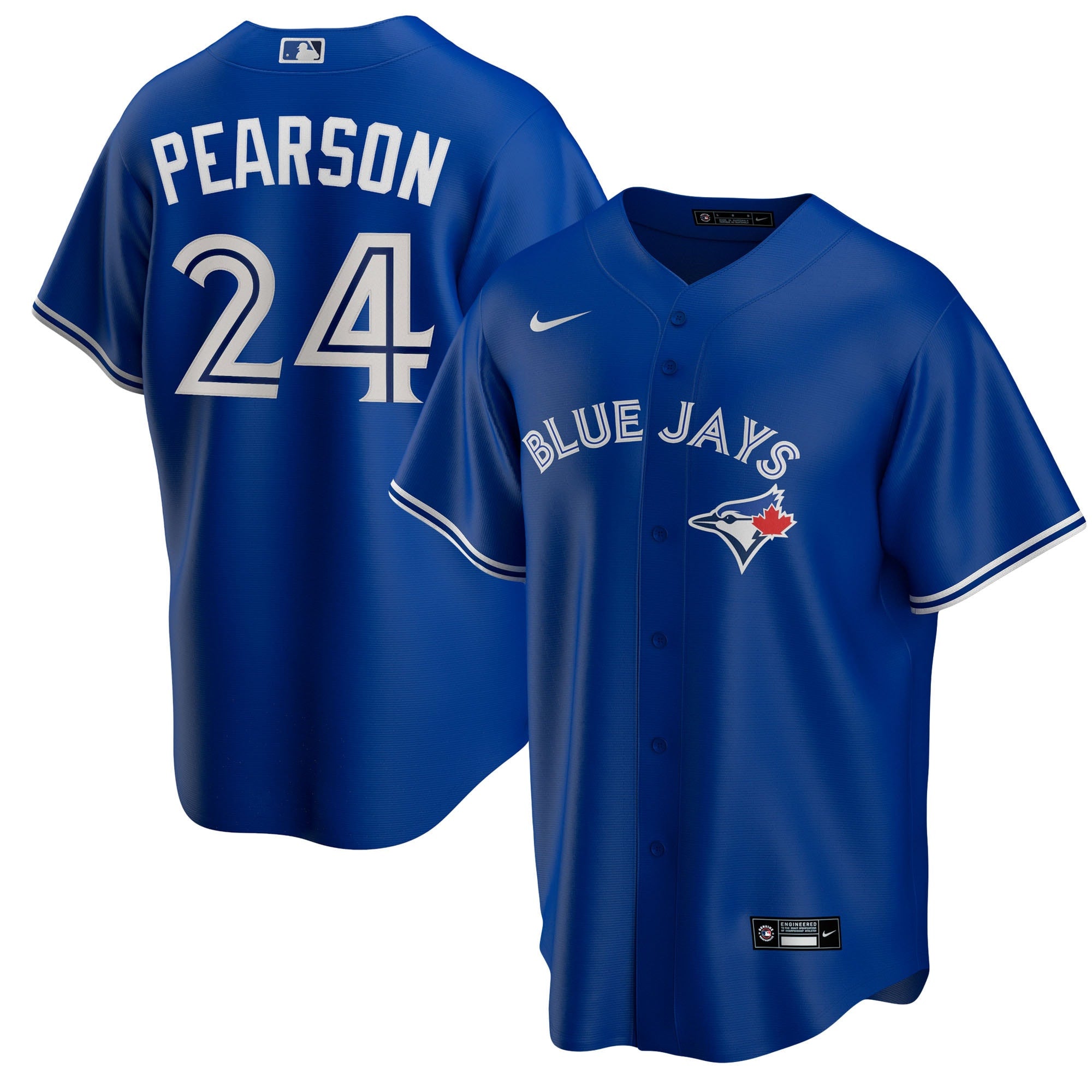 Nate Pearson Name Toronto Blue Jays royal jersey